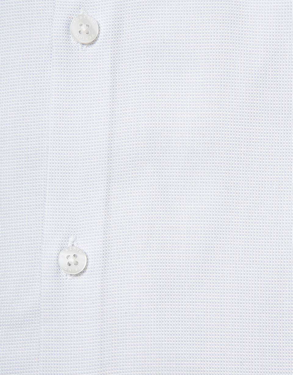 Camisa vestir algodón estructura cuadros gris perla