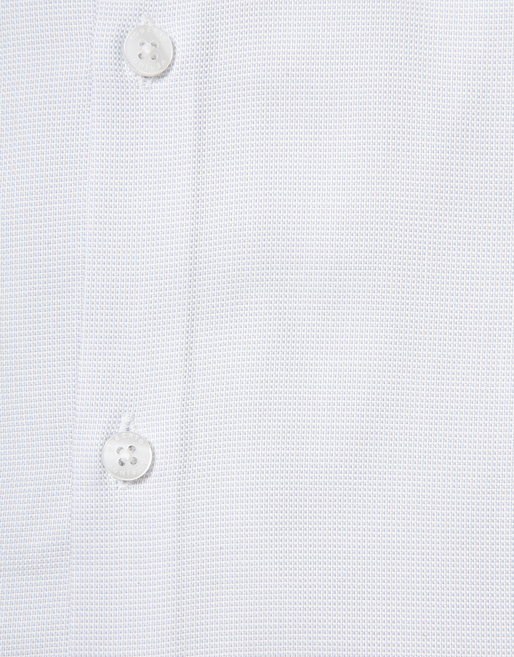 Pearl gray checkered cotton dress shirt