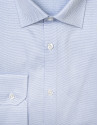 Camisa vestir algodón estructura celeste