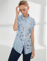 Blusa japonesa azul