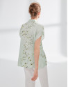 Green Japanese-style blouse