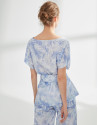 Blusón oversize azul