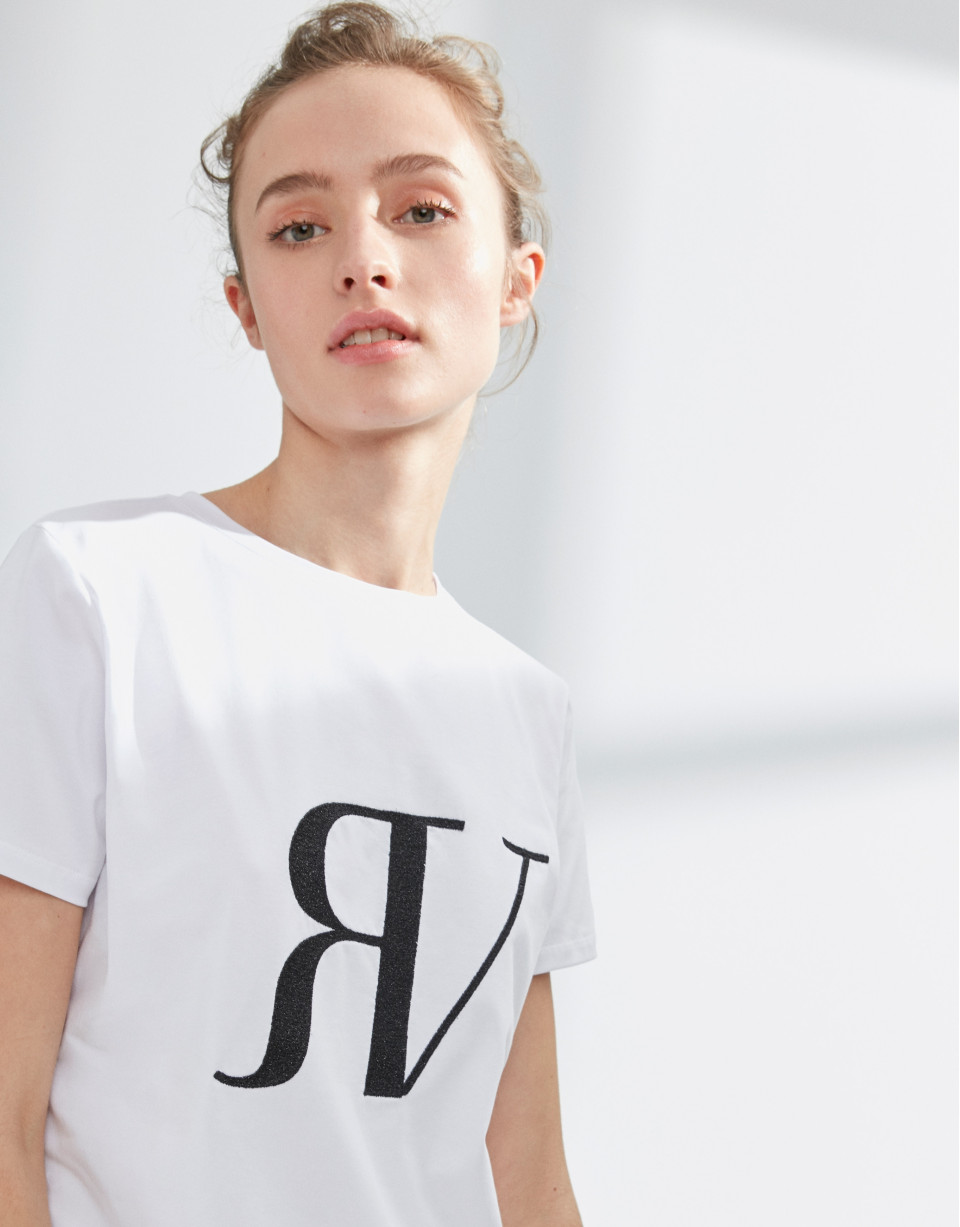 Camiseta blanca logo RV