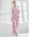Pink straight pants