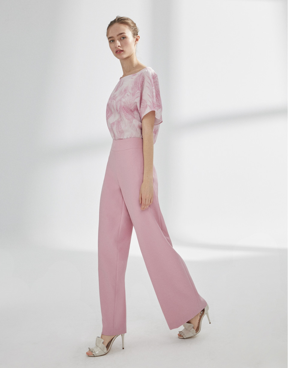 Pink straight pants