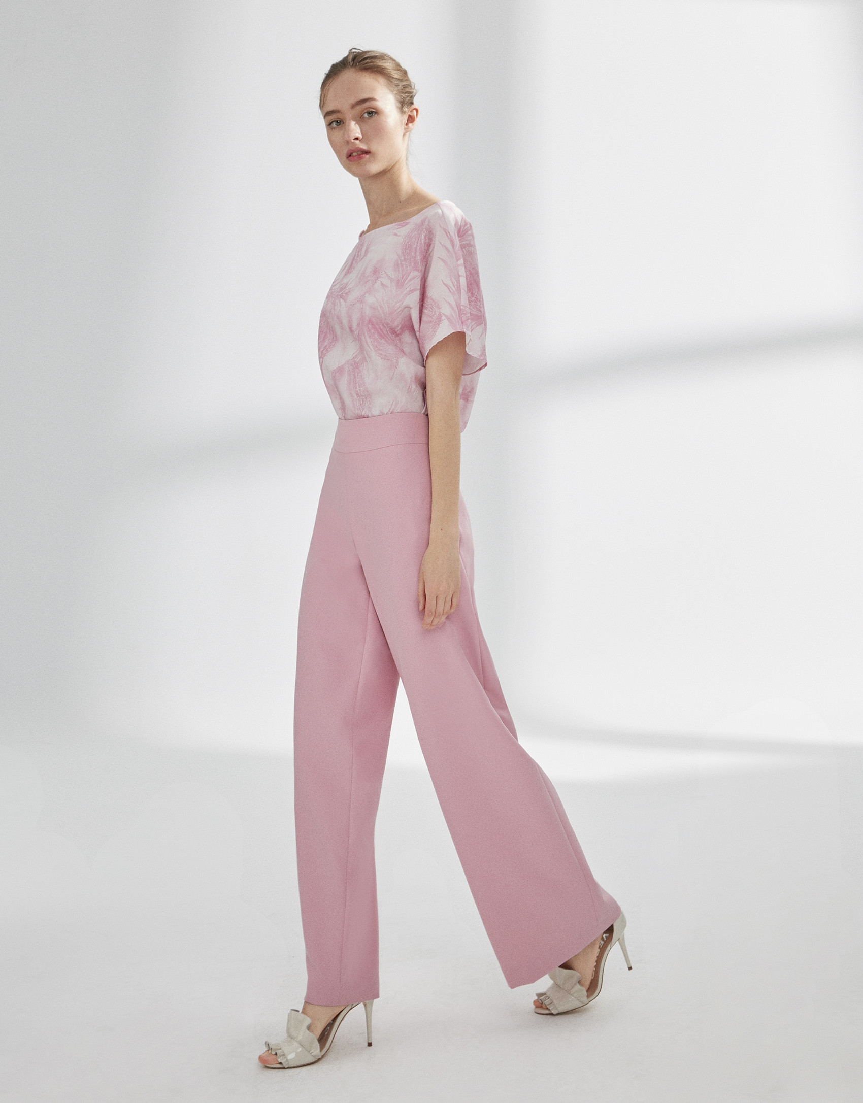 Pink straight pants