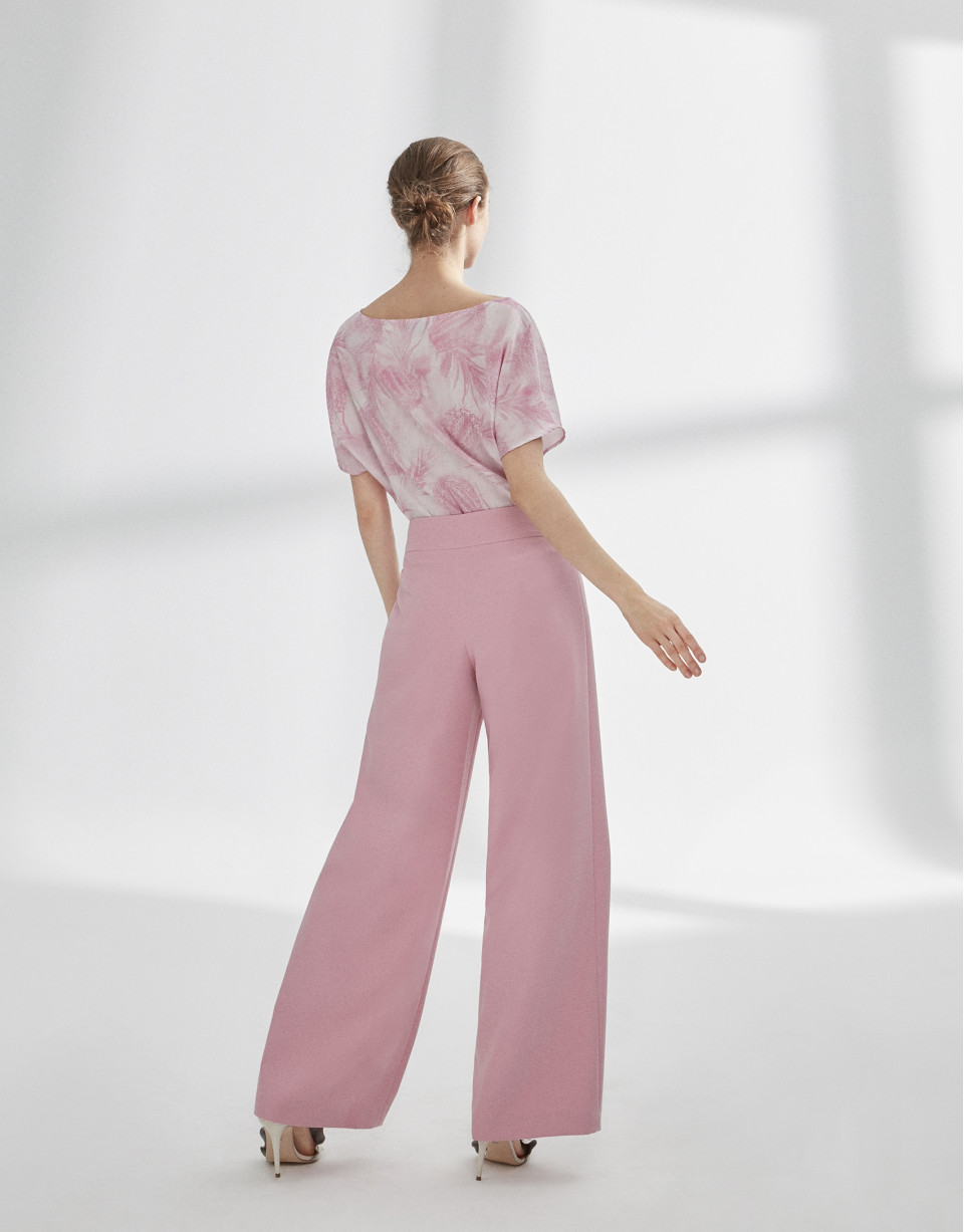 Pink straight pants