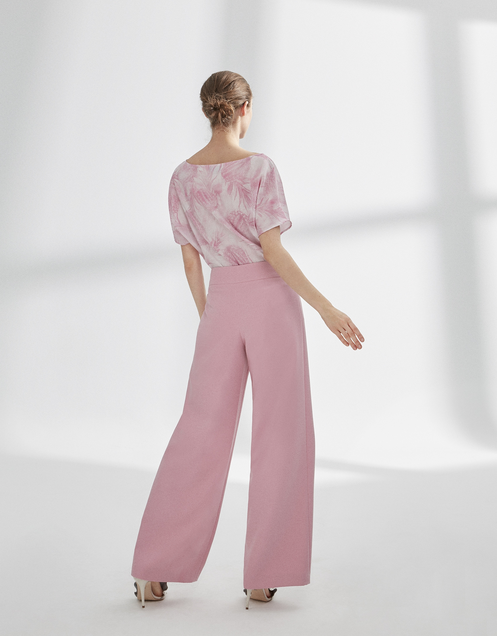 Pink straight pants