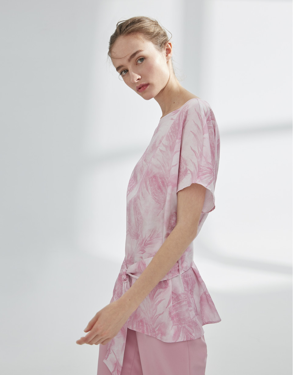 Blusón oversize rosa