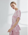 Pink oversized blouse