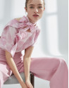 Pink oversized blouse