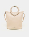 Bolso de hombro Marina napa beige