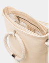 Bolso de hombro Marina napa beige