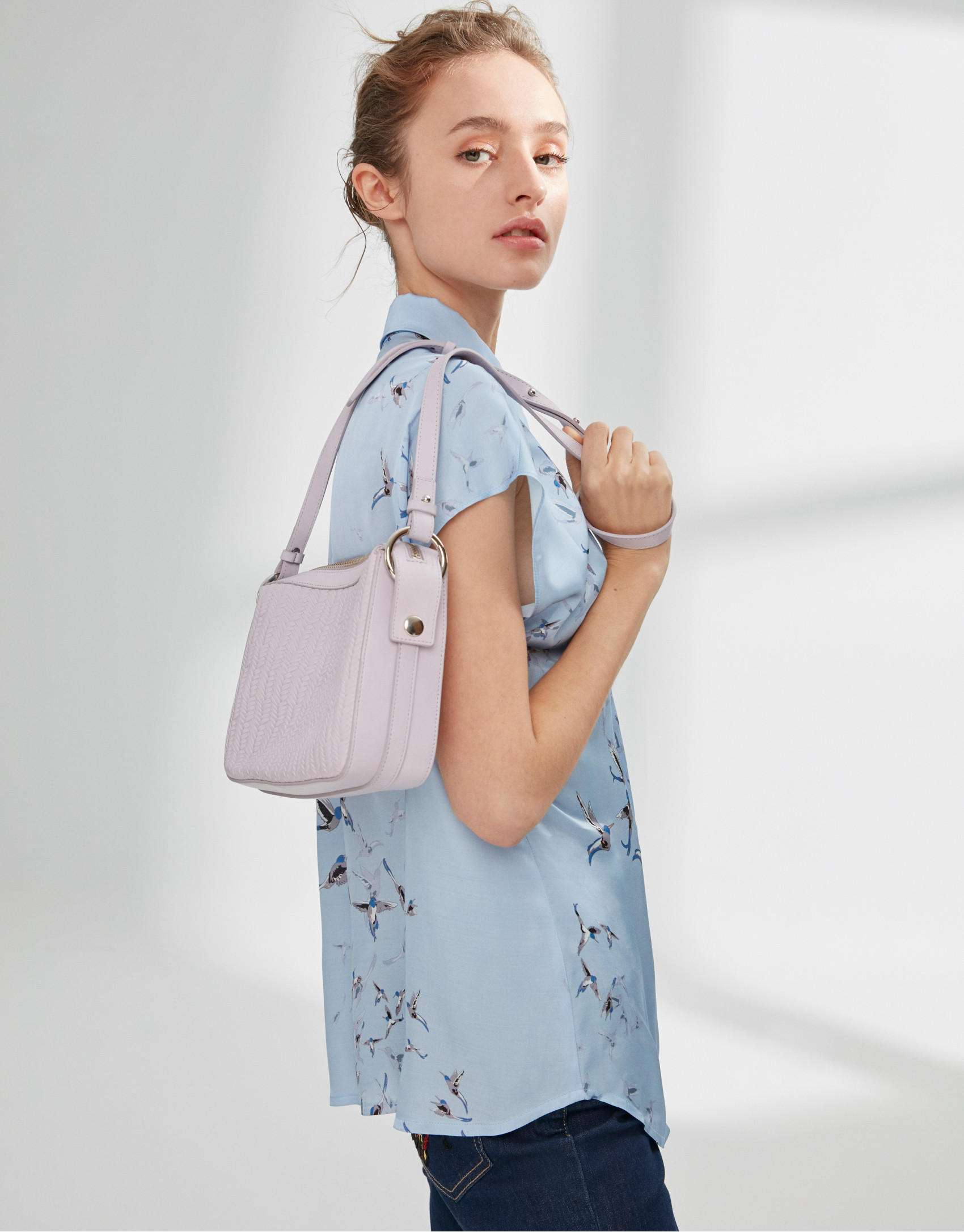 Lilac Trèsse coffer bag