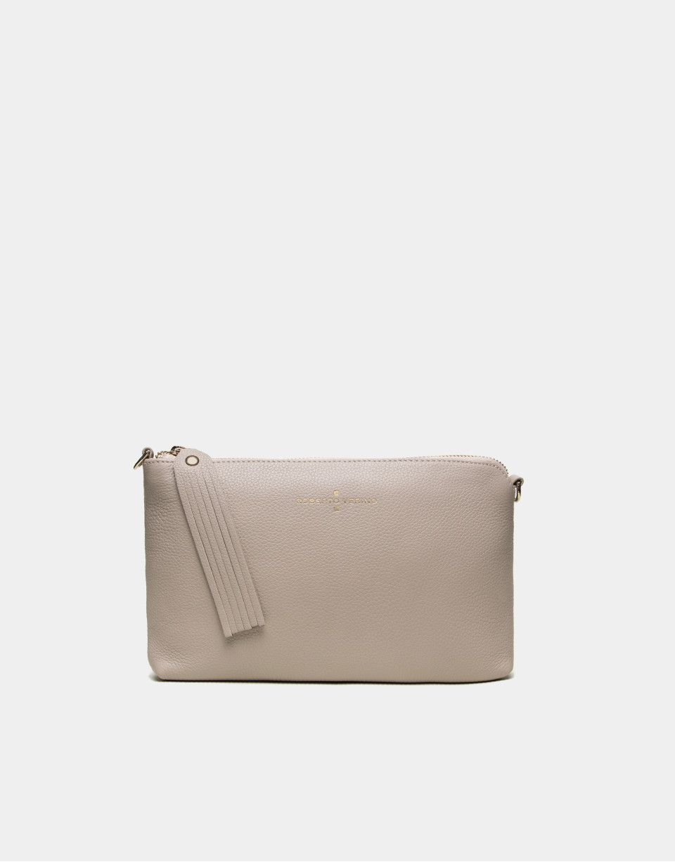 Bolso Clutch Lisa nano crema