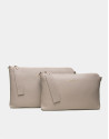 Ivory leather Lisa nano Clutch 