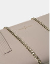 Bolso Clutch Lisa nano crema