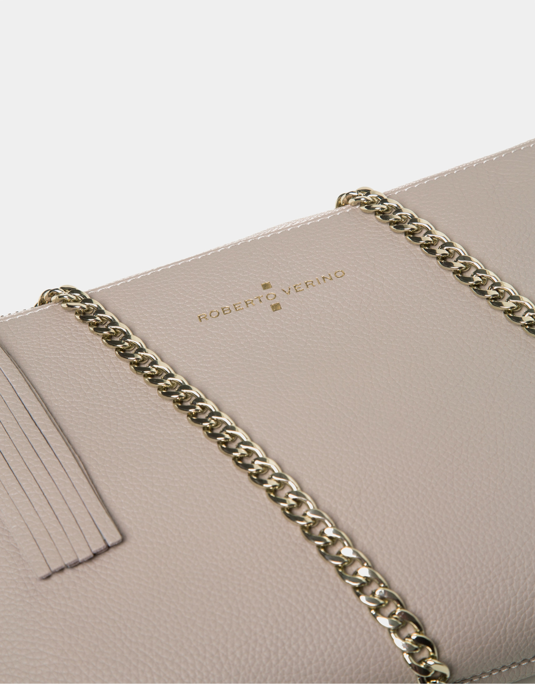Ivory leather Lisa nano Clutch 