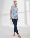 Blusa japonesa azul