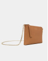 Clutch Lisa saffiano caramelo