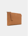 Clutch Lisa saffiano caramelo