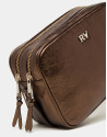 Copper laminated leather Taylor bag