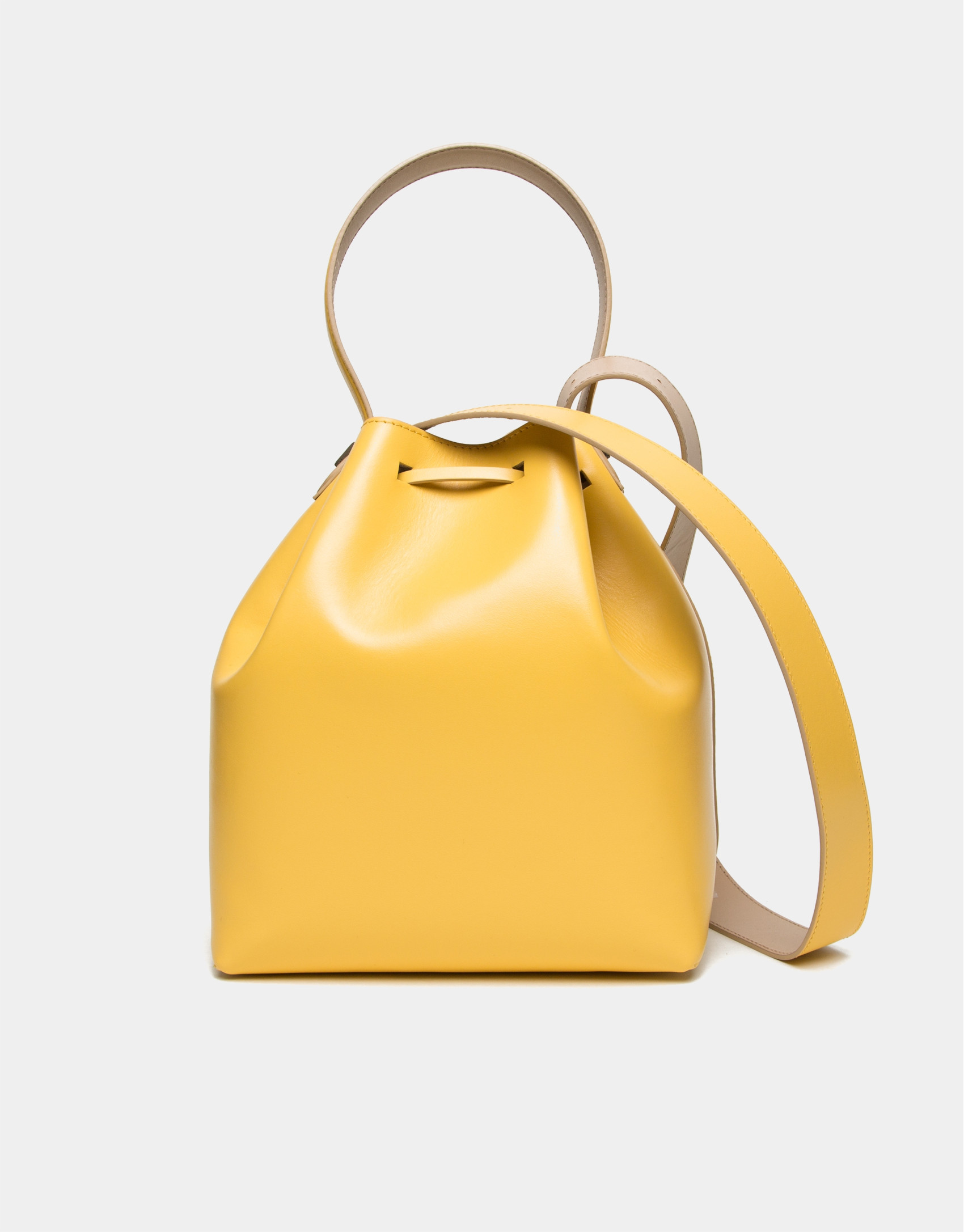 Bolso Bouquet piel amarillo