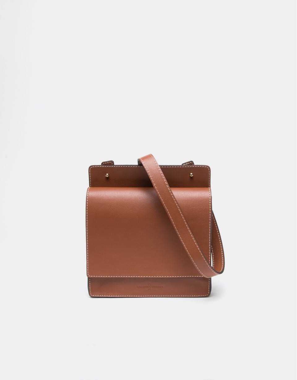 Garden leather tote bag