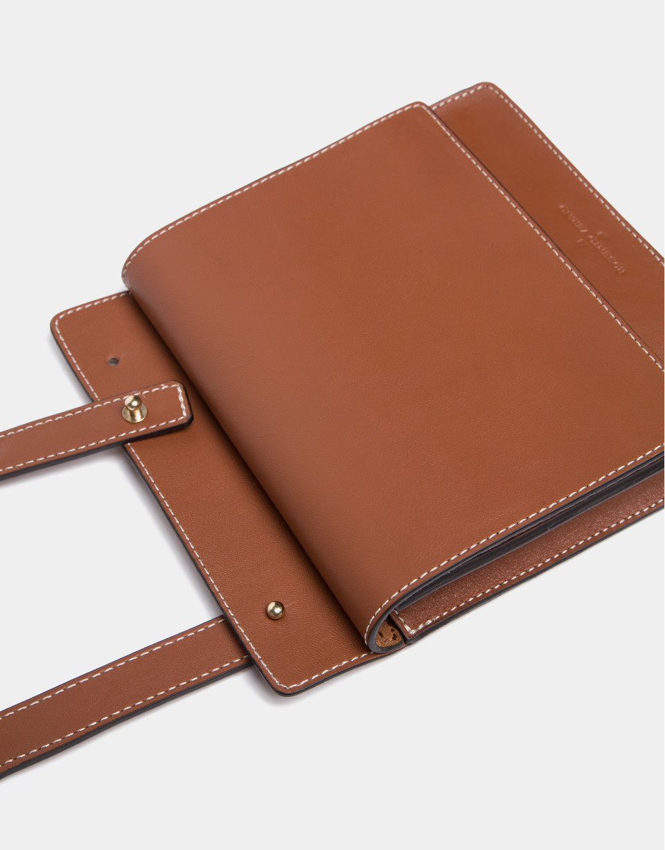 Garden leather tote bag