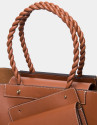 Garden leather tote bag