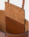 Garden leather tote bag