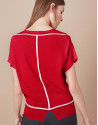 Red oversize sweater