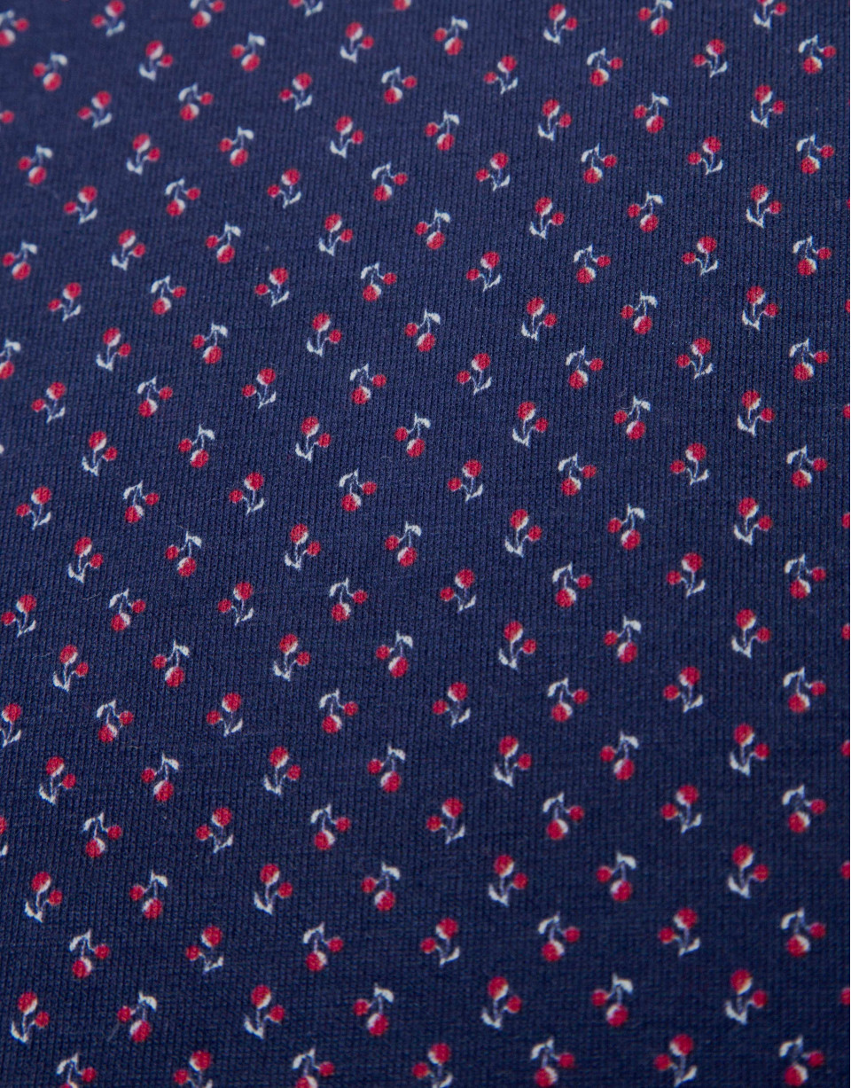 Polo marino estampado cerezas
