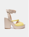 Ivory leather Vague sandals