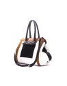 LORD: Tricolor leather satchel 