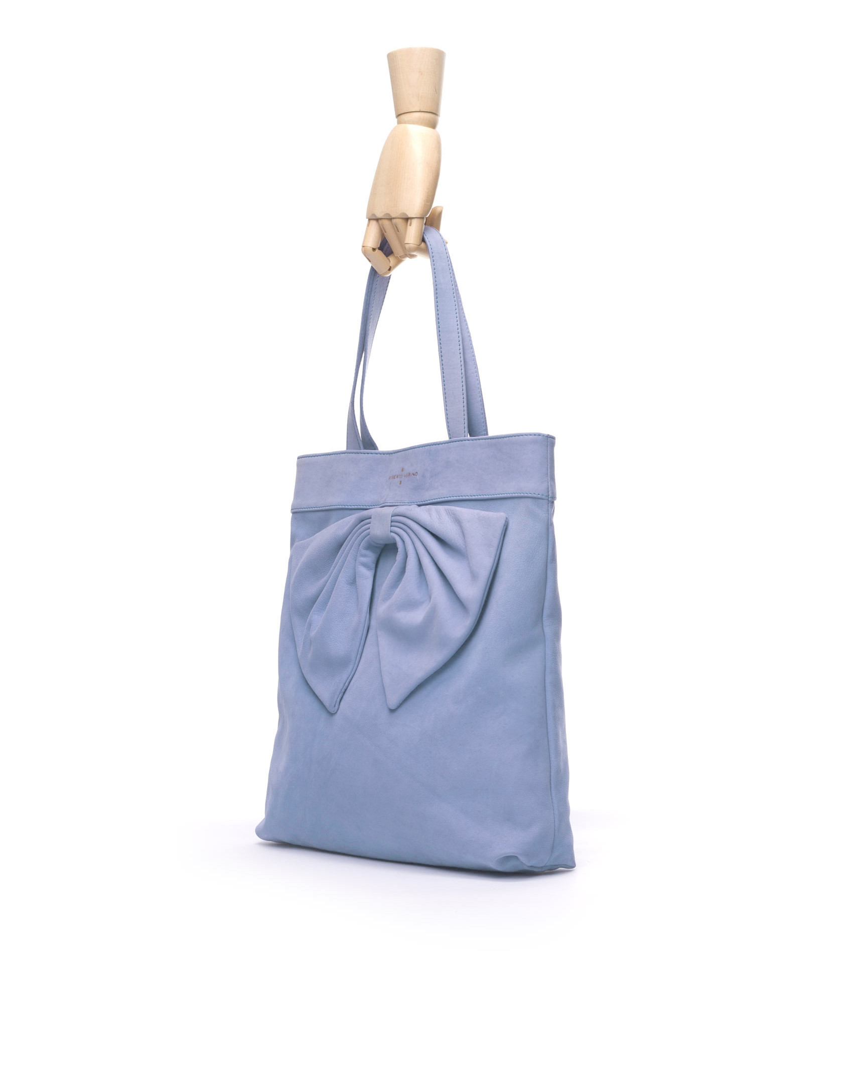 DAISY AZUL DENIM:  Nobuck tote bag