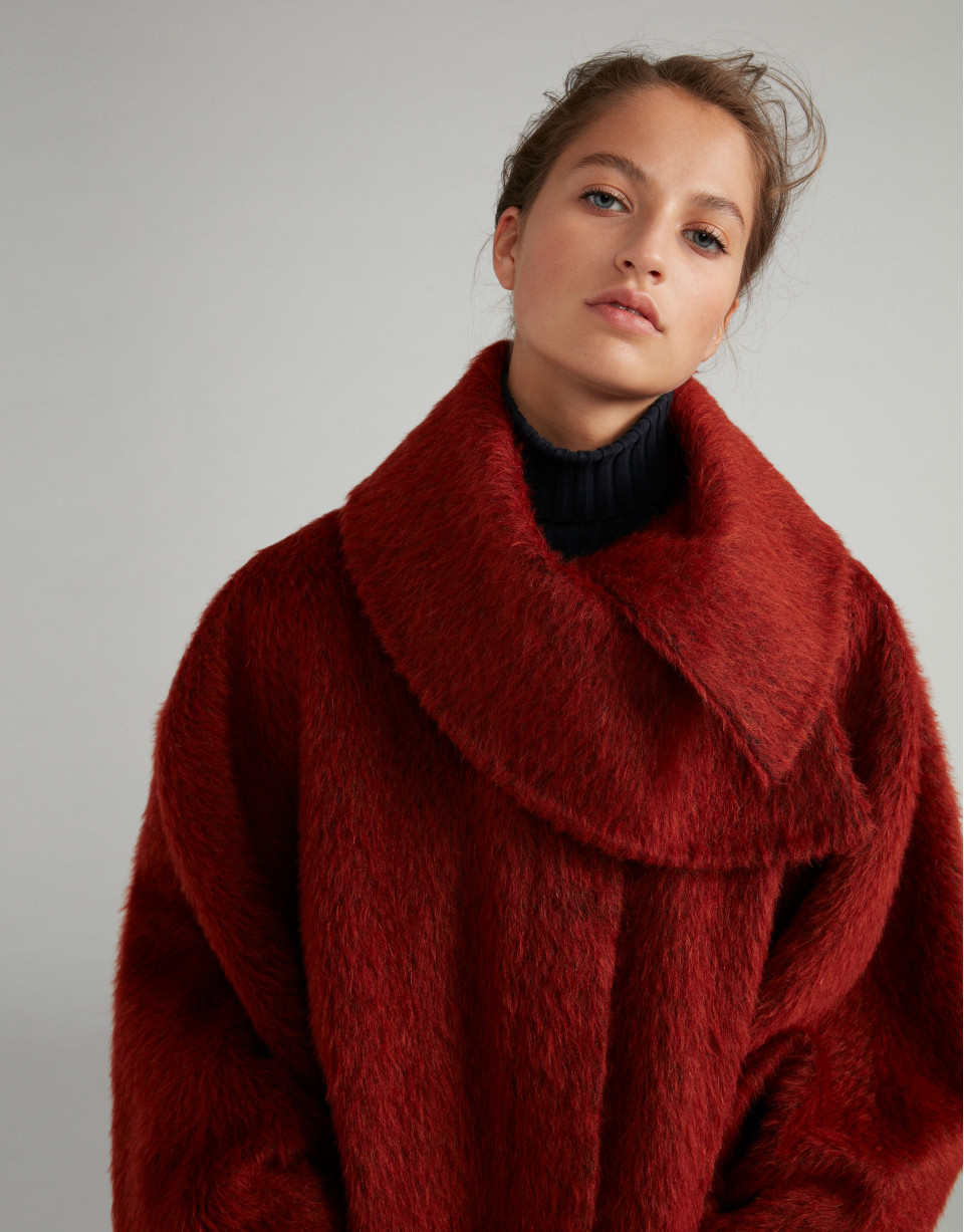 Terra cotta cloth coat