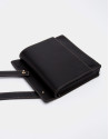 Black leather Garden tote bag