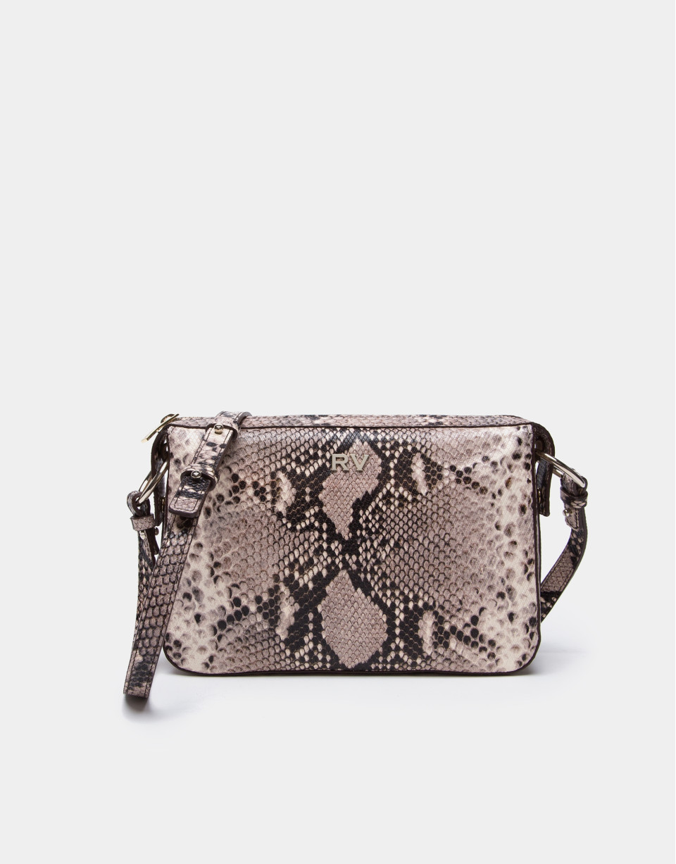Bolso bandolera Trèsse grabado serpiente