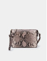 Embossed snakeskin Trèsse shoulder bag