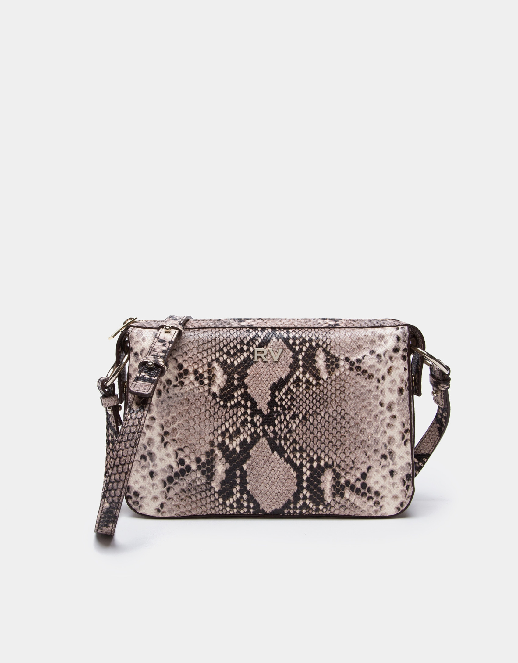 Bolso bandolera Trèsse grabado serpiente
