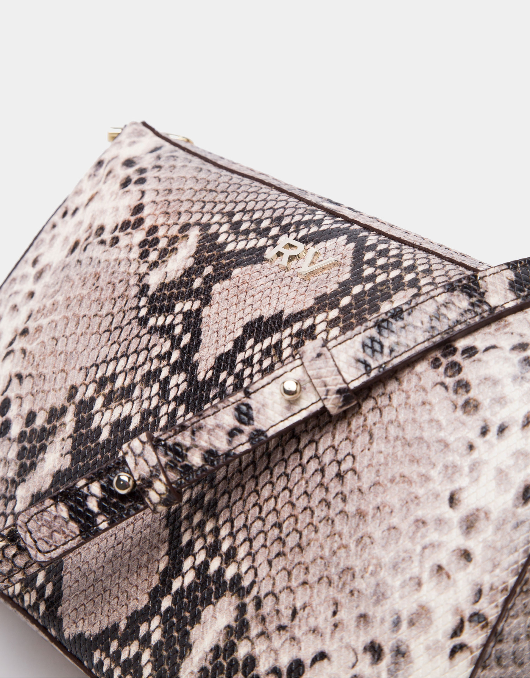 Bolso bandolera Trèsse grabado serpiente