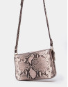 Embossed snakeskin Trèsse shoulder bag
