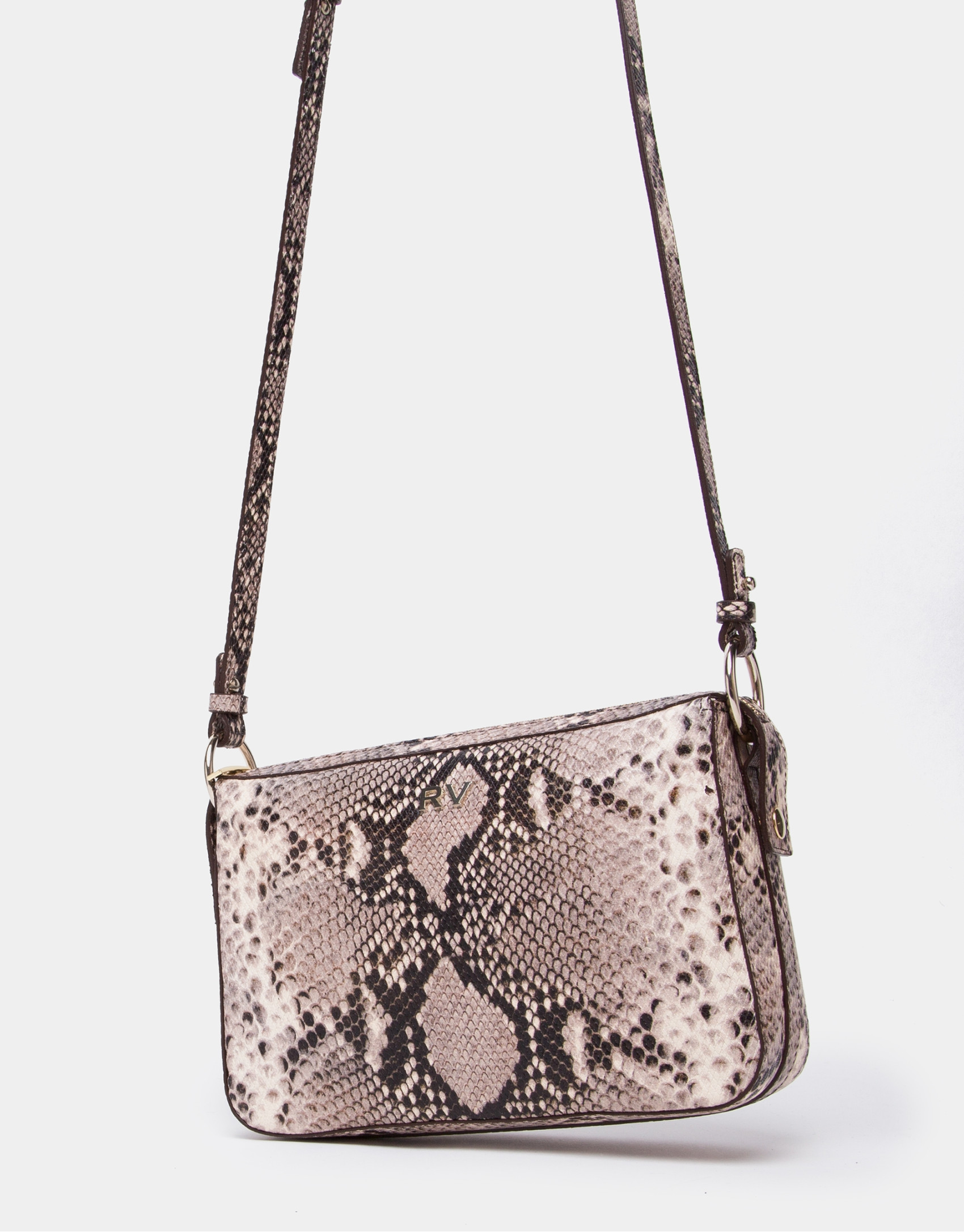 Bolso bandolera Trèsse grabado serpiente