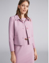 Pink short fitted jacket
