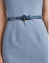 Vestido sin mangas celeste