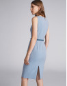 Light blue sleeveless dress