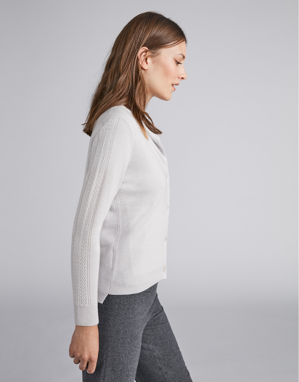 Chaqueta punto en gris twin set
