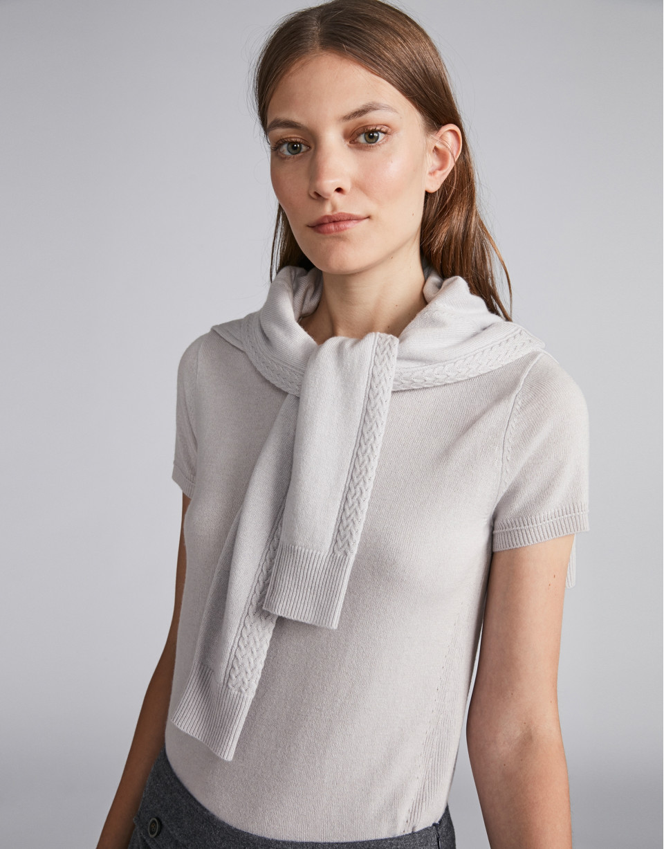 Chaqueta punto en gris twin set