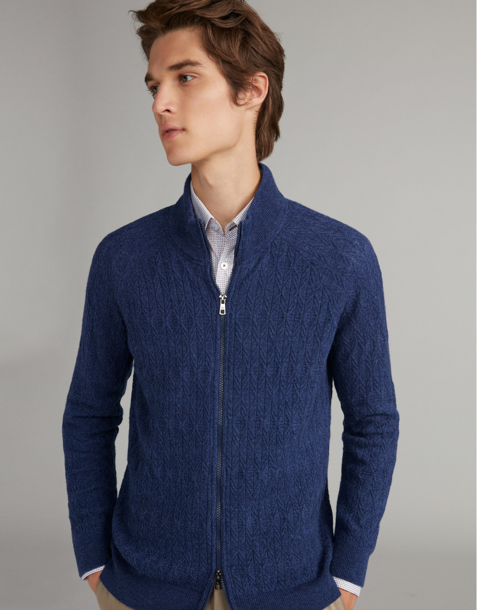 Chaqueta con coderas en color marino
